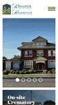 Mobile Screenshot of kreamerfuneralhome.com